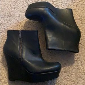 Black zip booties! Brand new never worn!